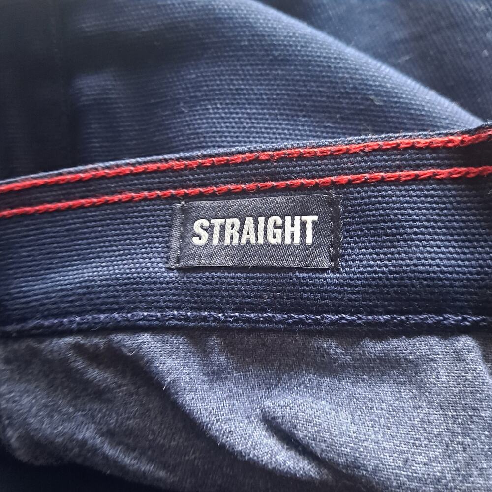 American Giant Roughneck Work Pants Straight Stretch Canvas Navy Mens 32W NWOT - Picture 9 of 11